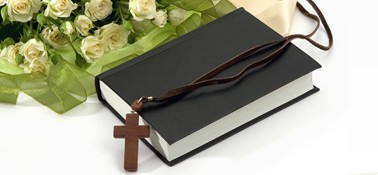 Bible with Roses